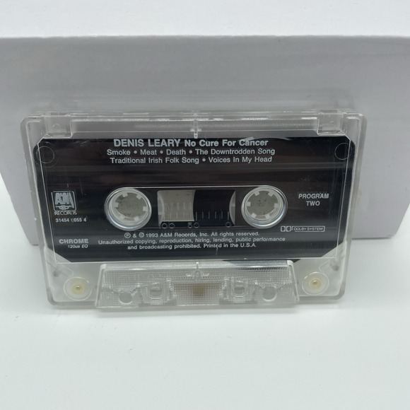 Dennis Leary Cassette No Cure for Cancer 1993 Comedy‎ Explicit Lyrics Advisory - Picture 5 of 8